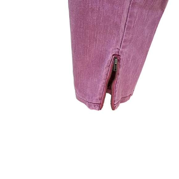 Lee Shapetastic Hidden Hold Woman’s Pink Rose Pants Size 10 With Ankle Zippers - Picture 6 of 14